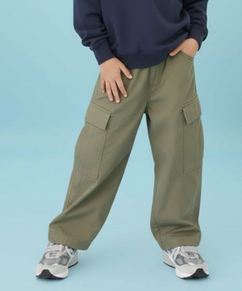 GLAZOS / グラソス その他パンツ | 【SKIT0LY】ナイロン起毛裏地つきカーゴパンツ（カーキ）