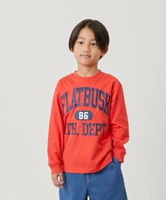 GLAZOS / グラソス Tシャツ | 【SKIT0LY】【プチプラ】フロントカレッジロゴ長袖Tシャツ