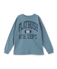 GLAZOS / グラソス Tシャツ | 【SKIT0LY】【プチプラ】フロントカレッジロゴ長袖Tシャツ