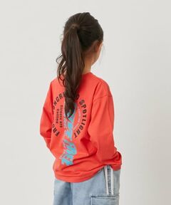 【SKIT0LY】【プチプラ】バックサークルロゴ長袖Tシャツ