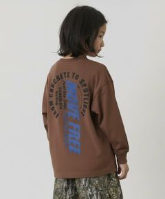 GLAZOS / グラソス Tシャツ | 【SKIT0LY】【プチプラ】バックサークルロゴ長袖Tシャツ