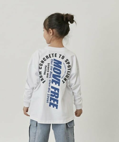 GLAZOS / グラソス Tシャツ | 【SKIT0LY】【プチプラ】バックサークルロゴ長袖Tシャツ（白）