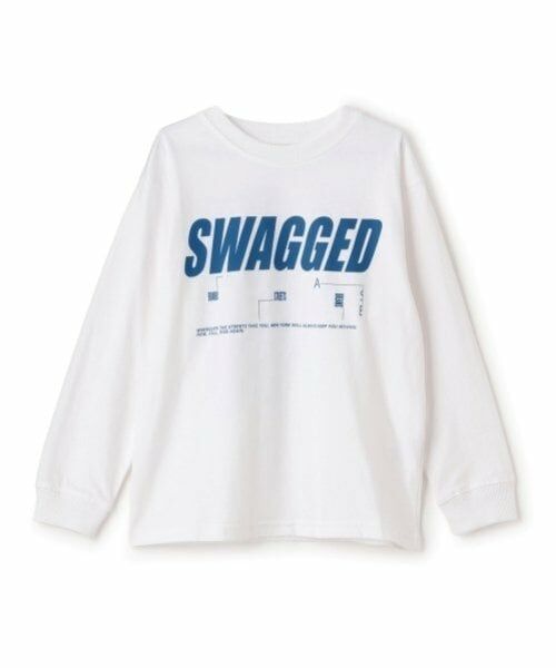 GLAZOS / グラソス Tシャツ | 【SKIT0LY】【プチプラ】バック縦ロゴプリント長袖Tシャツ | 詳細1