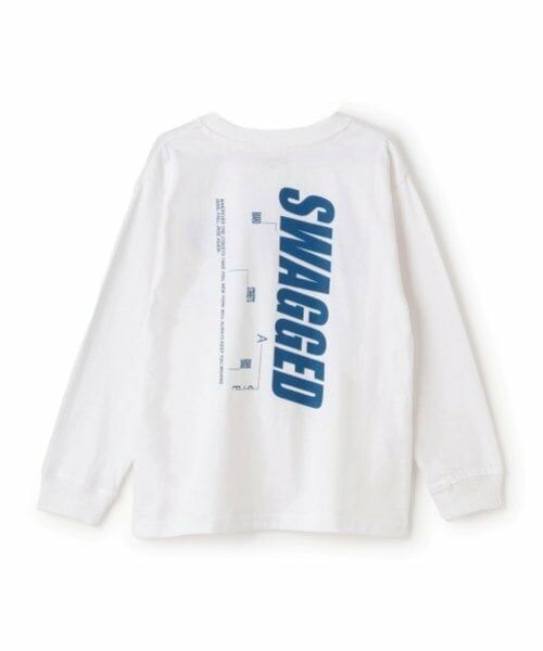 GLAZOS / グラソス Tシャツ | 【SKIT0LY】【プチプラ】バック縦ロゴプリント長袖Tシャツ | 詳細2