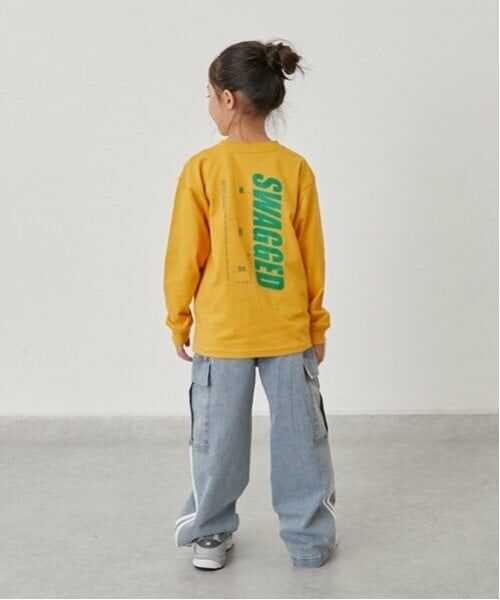 GLAZOS / グラソス Tシャツ | 【SKIT0LY】【プチプラ】バック縦ロゴプリント長袖Tシャツ | 詳細23