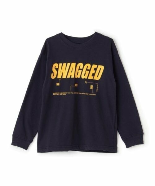 GLAZOS / グラソス Tシャツ | 【SKIT0LY】【プチプラ】バック縦ロゴプリント長袖Tシャツ | 詳細9