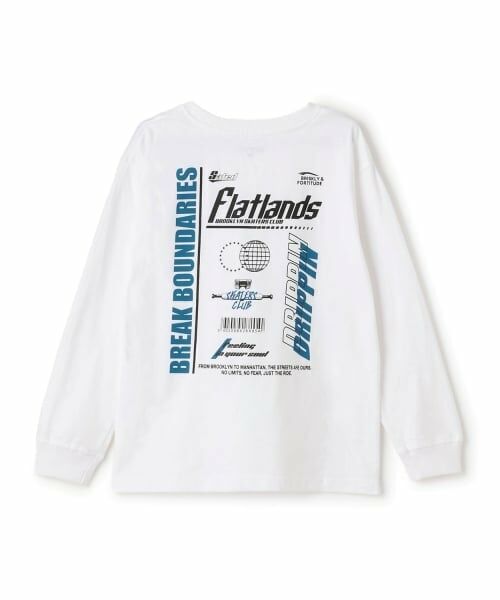 GLAZOS / グラソス Tシャツ | 【SKIT0LY】【プチプラ】バック２トーンロゴプリント長袖Tシャツ | 詳細1