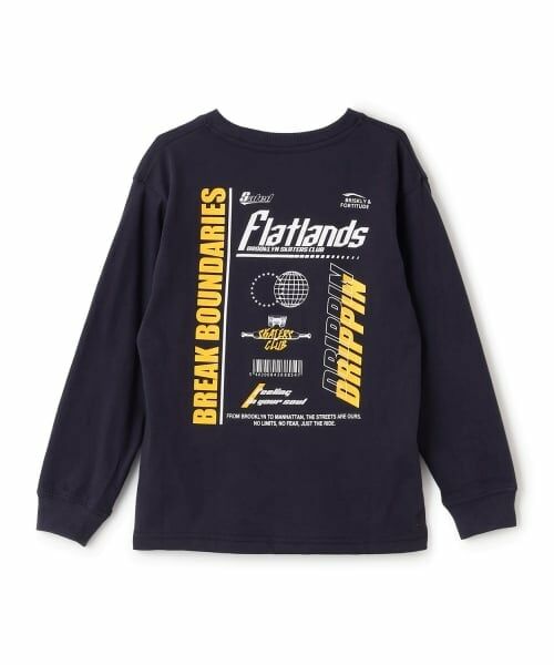 GLAZOS / グラソス Tシャツ | 【SKIT0LY】【プチプラ】バック２トーンロゴプリント長袖Tシャツ | 詳細4