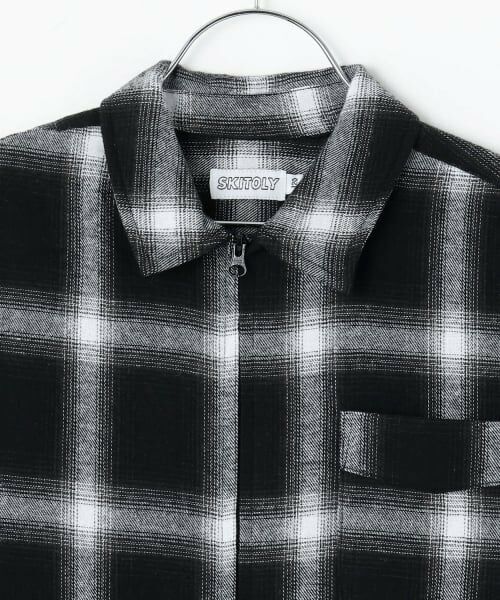 GLAZOS / グラソス シャツ・ブラウス | 【SKIT0LY】ジップチェックシャツ | 詳細2