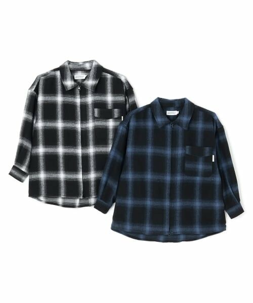 GLAZOS / グラソス シャツ・ブラウス | 【SKIT0LY】ジップチェックシャツ | 詳細9