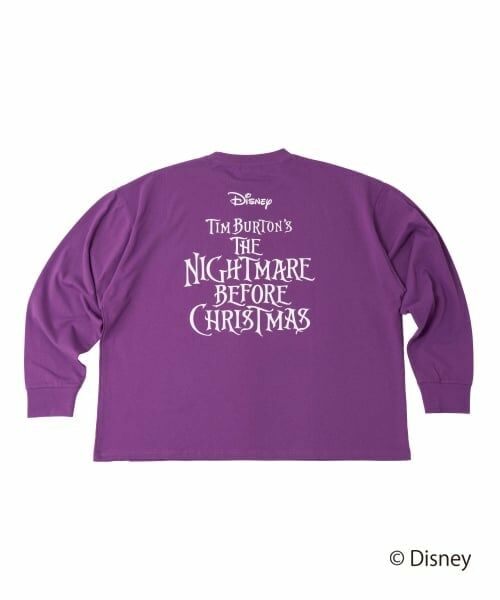 GLAZOS / グラソス Tシャツ | 【SKIT0LY】【DISNEY】ナイトメアー・ビフォア・クリスマス/プリント長袖Tシャツ | 詳細13