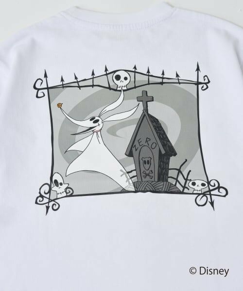 GLAZOS / グラソス Tシャツ | 【SKIT0LY】【DISNEY】ナイトメアー・ビフォア・クリスマス/プリント長袖Tシャツ | 詳細7