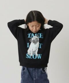 【SKIT0LY】【毛玉になりにくい】アニマルプリントトレーナー