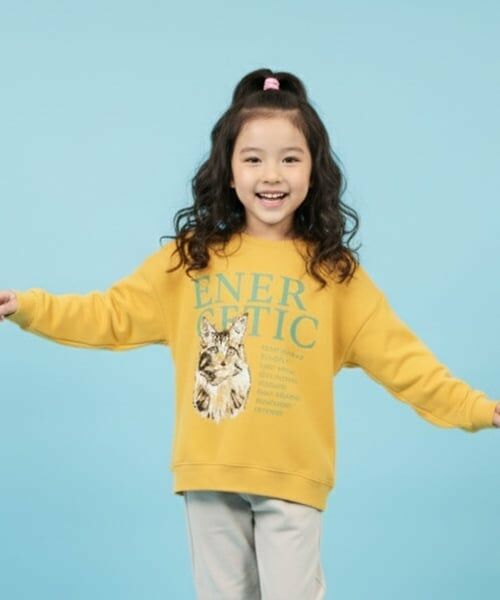 GLAZOS / グラソス スウェット | 【SKIT0LY】【毛玉になりにくい】アニマルプリントトレーナー（黄）