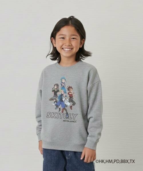 GLAZOS / グラソス スウェット | 【SKIT0LY】【BEYBLADE X】アソートトレーナー（トップ グレー）