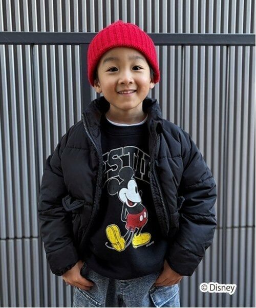 GLAZOS / グラソス スウェット | 【SKIT0LY】【DISNEY】裏起毛 ・＜ミッキーマウス＆ミニーマウス＞ プリントトレーナー（赤）