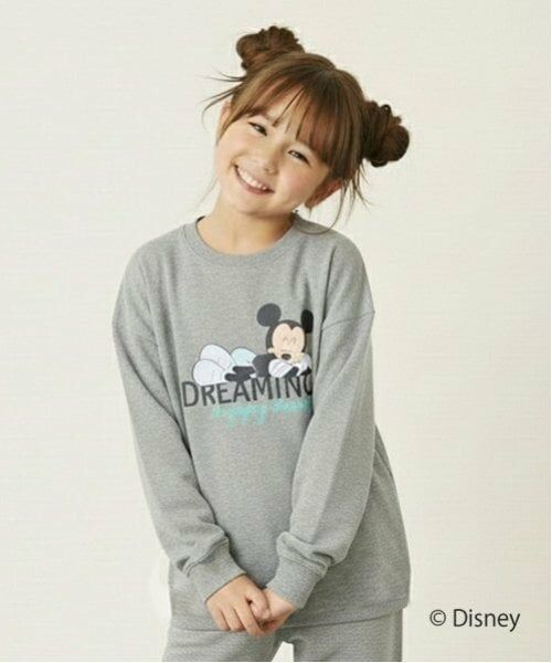 GLAZOS / グラソス ルームウェア | 【SKIT0LY】【DISNEY】スムース・ルームウエアセット（トップ グレー）