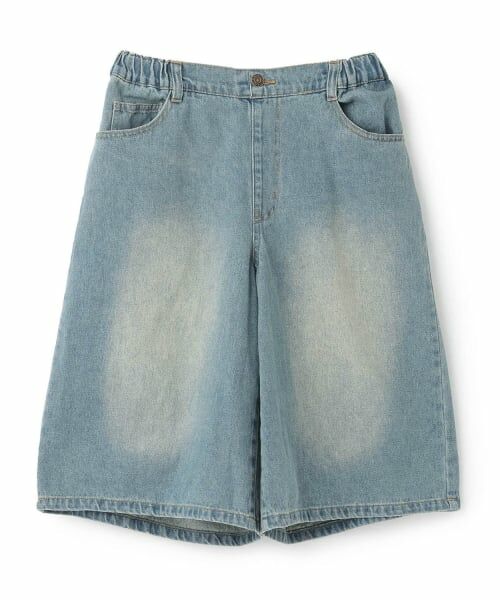 GLAZOS / グラソス ショート・ハーフ・半端丈パンツ | デニムハーフパンツ（ライト ブルー）