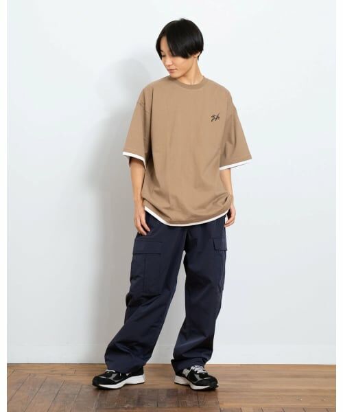 GLAZOS / グラソス Tシャツ | ワンポイント刺しゅうレイヤードTシャツ | 詳細13