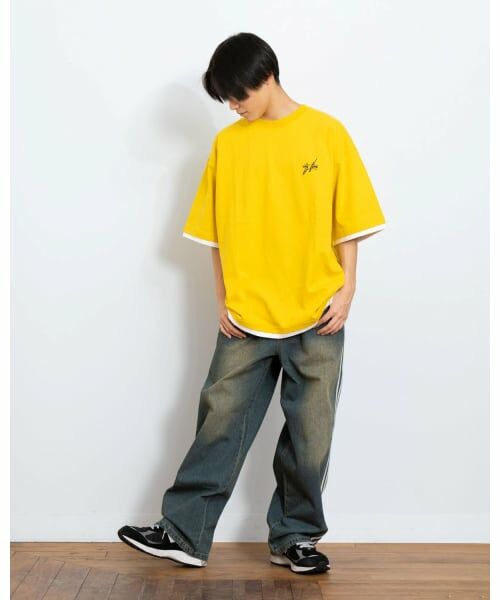 GLAZOS / グラソス Tシャツ | ワンポイント刺しゅうレイヤードTシャツ | 詳細14