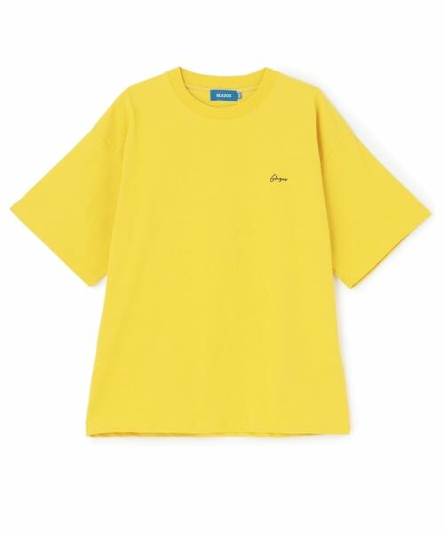 GLAZOS / グラソス Tシャツ | スケボー発砲プリントTシャツ（黄）