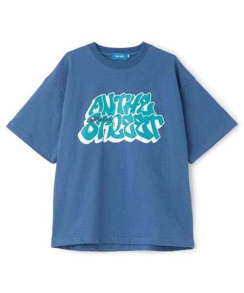 GLAZOS / グラソス Tシャツ | 発砲プリントTシャツ(ブルー)