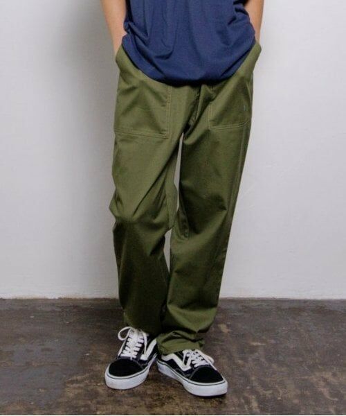 GLAZOS / グラソス その他パンツ | 【大人向けサイズあり】ストレッチツイル・ベイカーパンツ（カーキ）