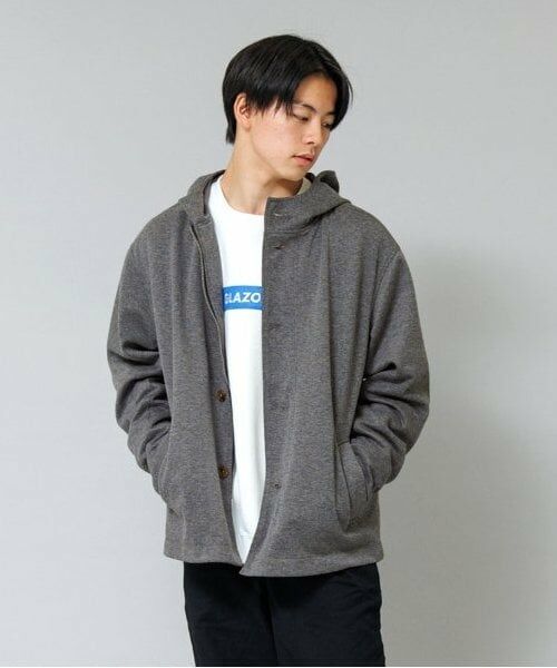 GLAZOS / グラソス ブルゾン | 【大人向けサイズあり】カットフードジャケット（ＴＯＰ・グレー）