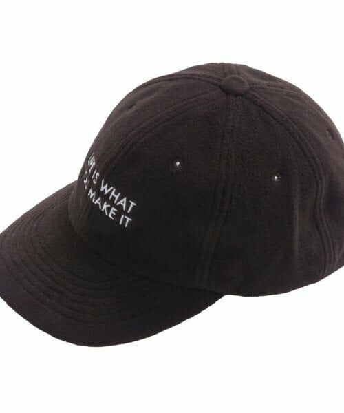 GLAZOS / グラソス キャップ | 【大人向けサイズあり】フリース6パネルスナップバックキャップ（クロ）