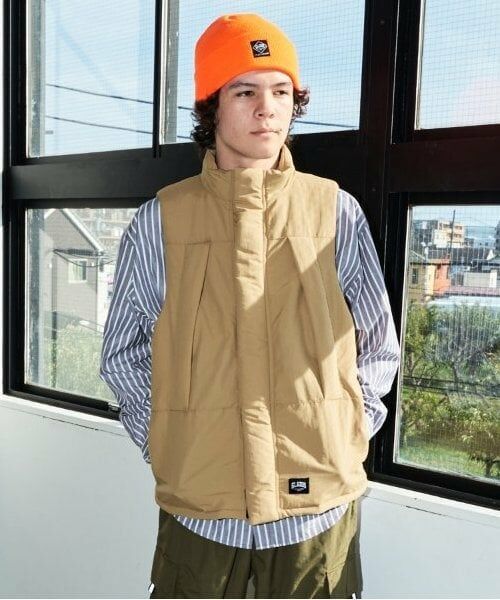 GLAZOS / グラソス ダウンジャケット・ベスト | 【大人向けサイズあり】【撥水】【保温】機能中綿サーモライト・ベスト（ベージュ）