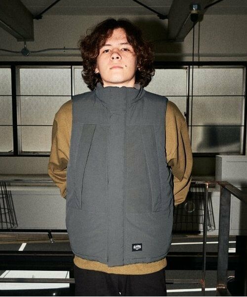 GLAZOS / グラソス ダウンジャケット・ベスト | 【大人向けサイズあり】【撥水】【保温】機能中綿サーモライト・ベスト（チャコール）