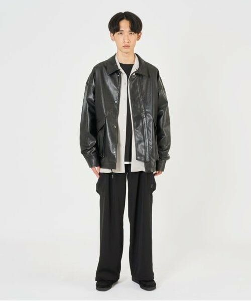 GLAZOS / グラソス ブルゾン | 【大人向けサイズあり】合皮ブルゾン | 詳細3