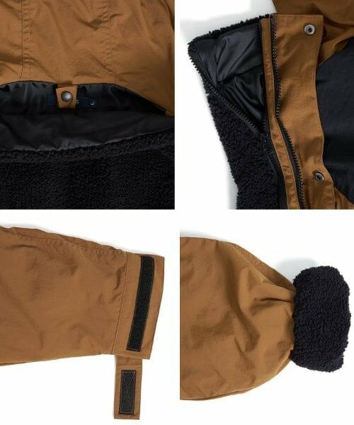 GLAZOS / グラソス その他アウター | 【大人向けサイズあり】【撥水】ナイロン・ボアインナー付き３WAYコート | 詳細7