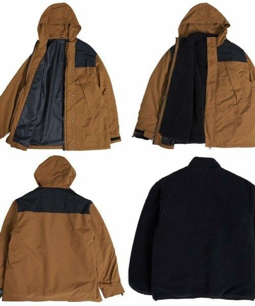 GLAZOS / グラソス その他アウター | 【大人向けサイズあり】【撥水】ナイロン・ボアインナー付き３WAYコート | 詳細9