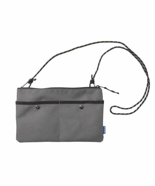 GLAZOS / グラソス ショルダーバッグ | 【大人向けサイズあり】カラビナ付きサコッシュ（チャコール）