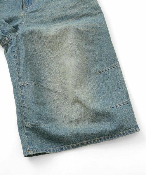 GLAZOS / グラソス ショート・ハーフ・半端丈パンツ | 【大人向けサイズあり】【GLSW.】デニム・ワイドバギーショーツ | 詳細10