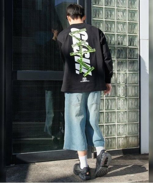 GLAZOS / グラソス ショート・ハーフ・半端丈パンツ | 【大人向けサイズあり】【GLSW.】デニム・ワイドバギーショーツ | 詳細5