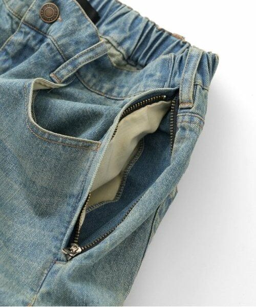 GLAZOS / グラソス ショート・ハーフ・半端丈パンツ | 【大人向けサイズあり】【GLSW.】デニム・ワイドバギーショーツ | 詳細8