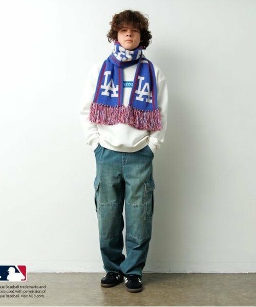 GLAZOS / グラソス マフラー・ショール・スヌード・ストール | 【大人向けサイズあり】【MLB】チームロゴマフラー | 詳細1