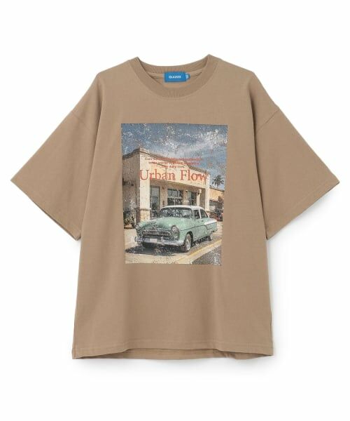 GLAZOS / グラソス Tシャツ | フォトプリントTシャツ（ベージュ）