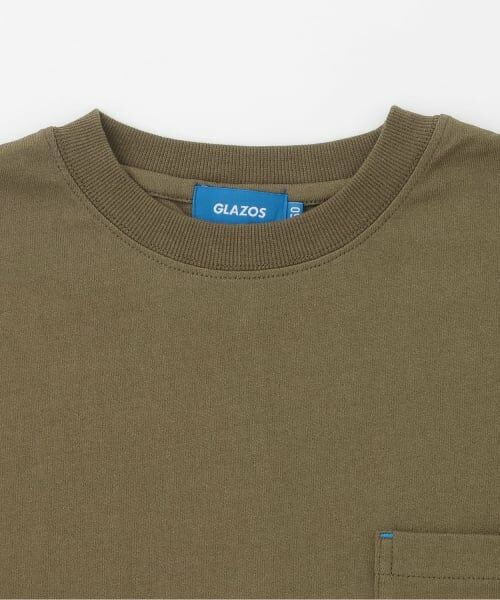 GLAZOS / グラソス Tシャツ | ワンポイント刺しゅうポケット付Tシャツ | 詳細2