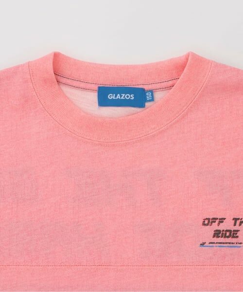 GLAZOS / グラソス Tシャツ | 製品染風レーサープリントTシャツ | 詳細2