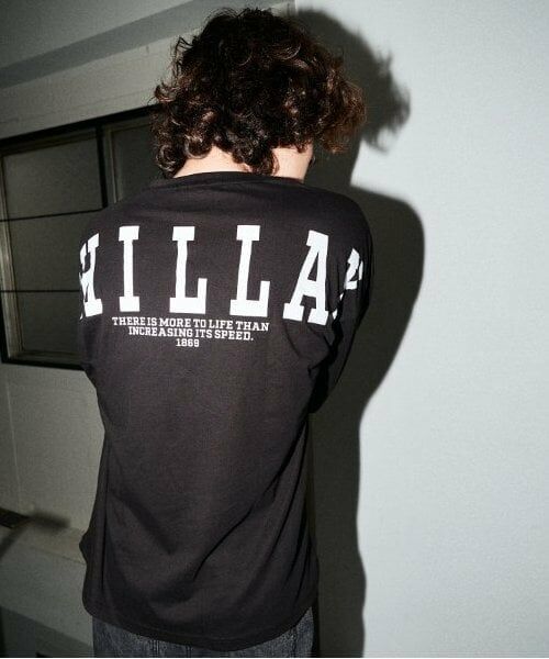 GLAZOS / グラソス Tシャツ | 【大人向けサイズあり】【STREET】バックワイドロゴビッグ長袖Tシャツ(クロ)