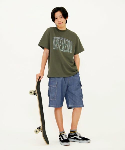 GLAZOS / グラソス Tシャツ | 【大人向けサイズあり】【防虫加工】フロントグラデーションカレッジロゴ半袖Tシャツ | 詳細4