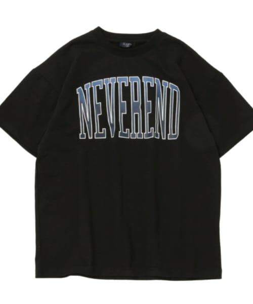 GLAZOS / グラソス Tシャツ | 【大人向けサイズあり】【防虫加工】フロントグラデーションカレッジロゴ半袖Tシャツ(クロ)