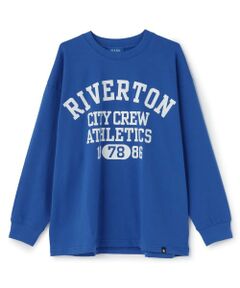 GLAZOS / グラソス Tシャツ | カレッジロゴプリント長袖Tシャツ
