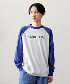 GLAZOS / グラソス Tシャツ | 【大人向けサイズあり】USAコットン・スウェTフロント刺繍ラグランビッグ長袖Tシャツ