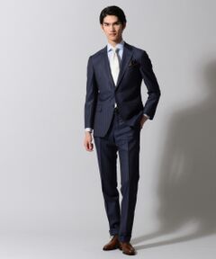 【DORMEUIL】EXELBLUE ネイビーカラーストライプ スーツ