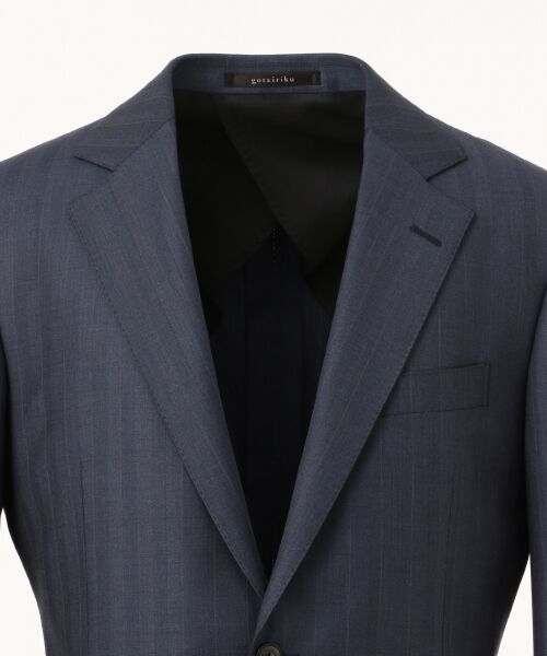 gotairiku / ゴタイリク セットアップ | 【DORMEUIL】EXELBLUE ネイビーカラーストライプ スーツ | 詳細3