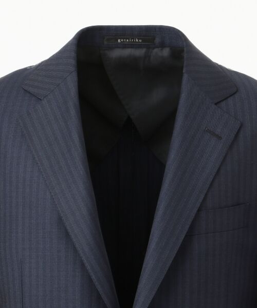 gotairiku / ゴタイリク セットアップ | 【DORMEUIL】EXEL BLUE ネイビー スーツ/ ストライプ | 詳細3